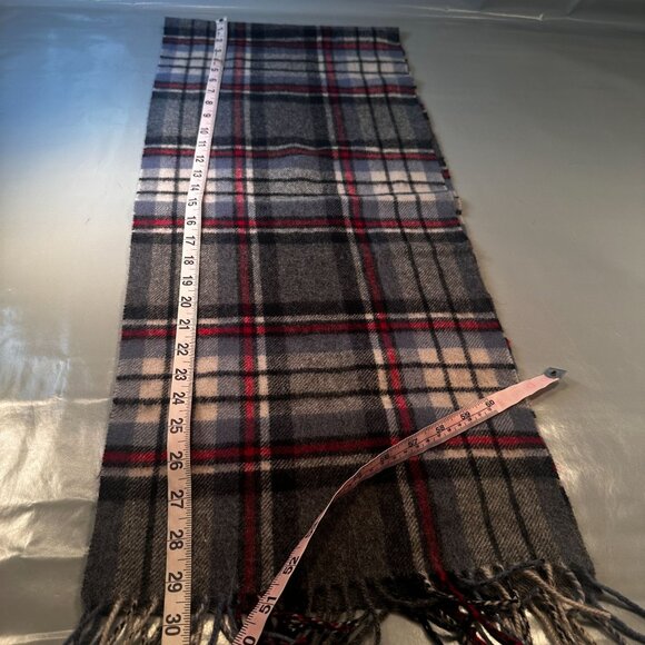 Shepherds Land Lambswool Tartan Scarf Fringe Scottish Plaid Accessories - Picture 6 of 11
